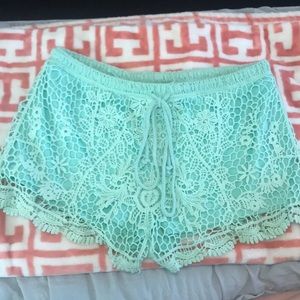 Mint shorts